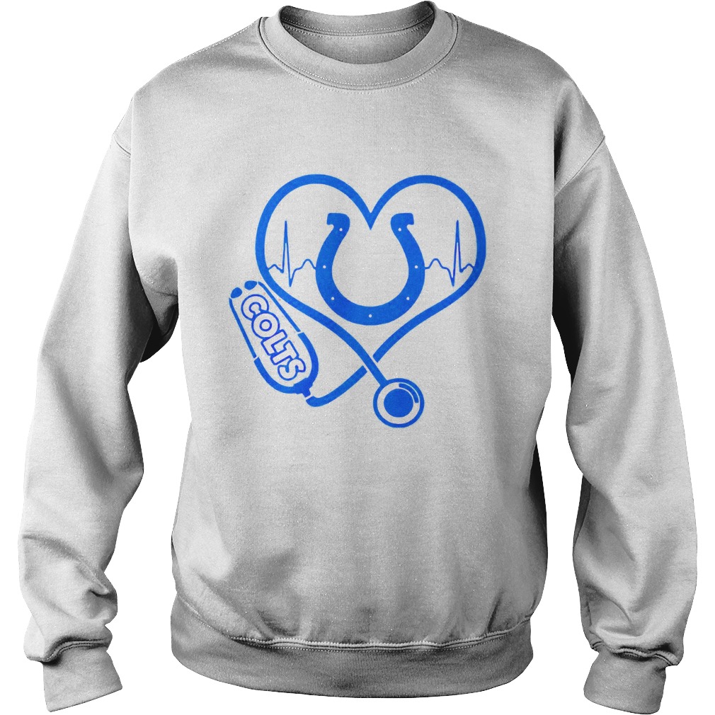 1572248337Heartbeat Nurse love Indianapolis Colts Sweatshirt