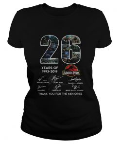 26 years of Jurassic Park 1993 2019 signature  Classic Ladies