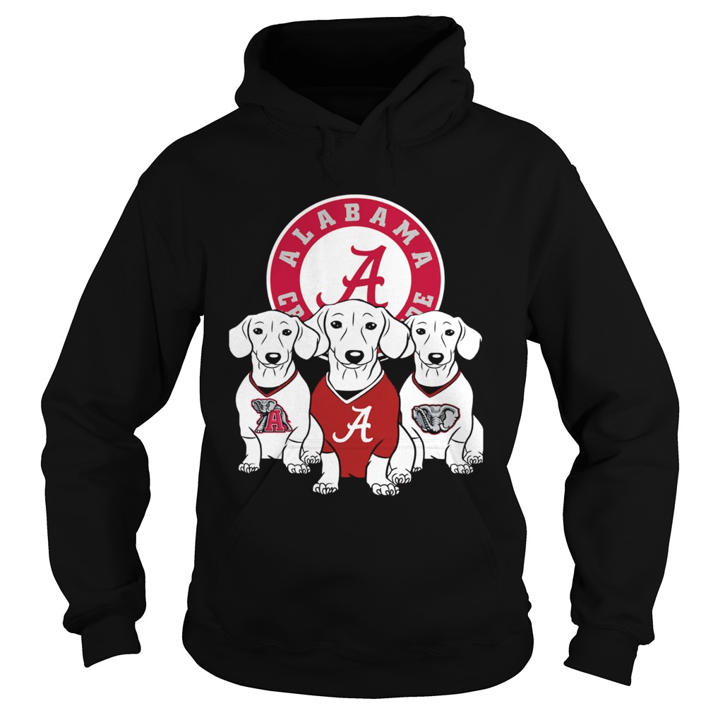 Alabama Crimson Tide Dachshund dog Hoodie