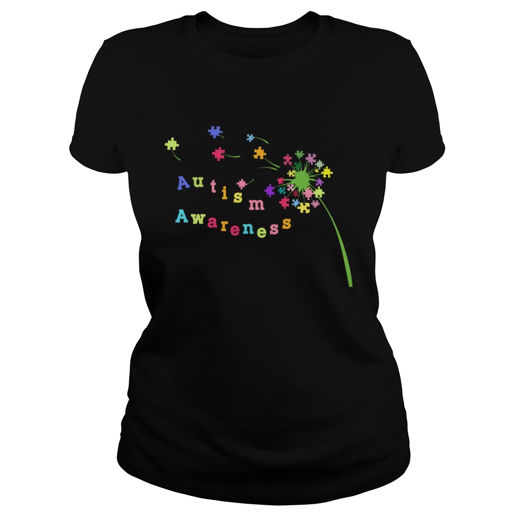 Autism Awareness Ribbon Shirt Classic Ladies