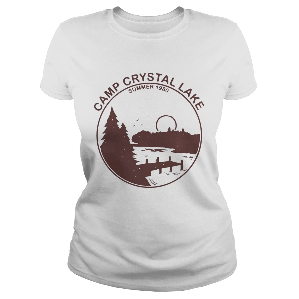 Backside Camp Crystal Lake Summer 1980 For T Shirt Classic Ladies