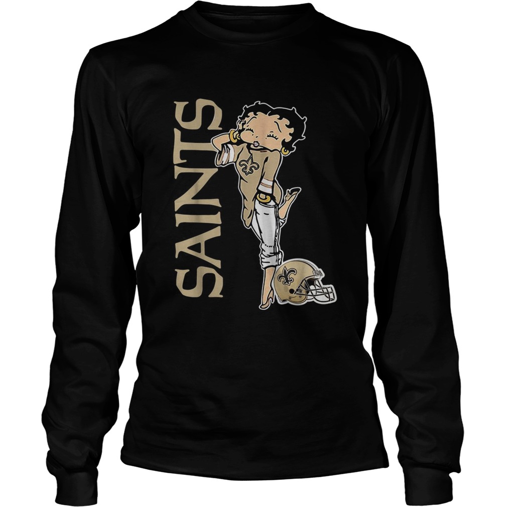 Betty Boop New Orleans Saints LongSleeve
