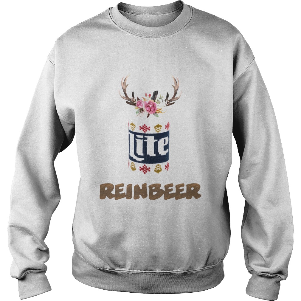Can Miller Lite Reinbeer Funny Christmas Shirt Sweatshirt