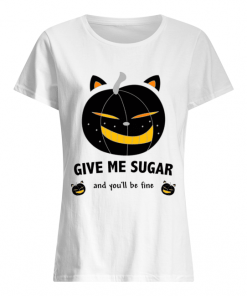 Cat as a pumpkin Women's Rolled T-Shirt Classic Women's T-shirt