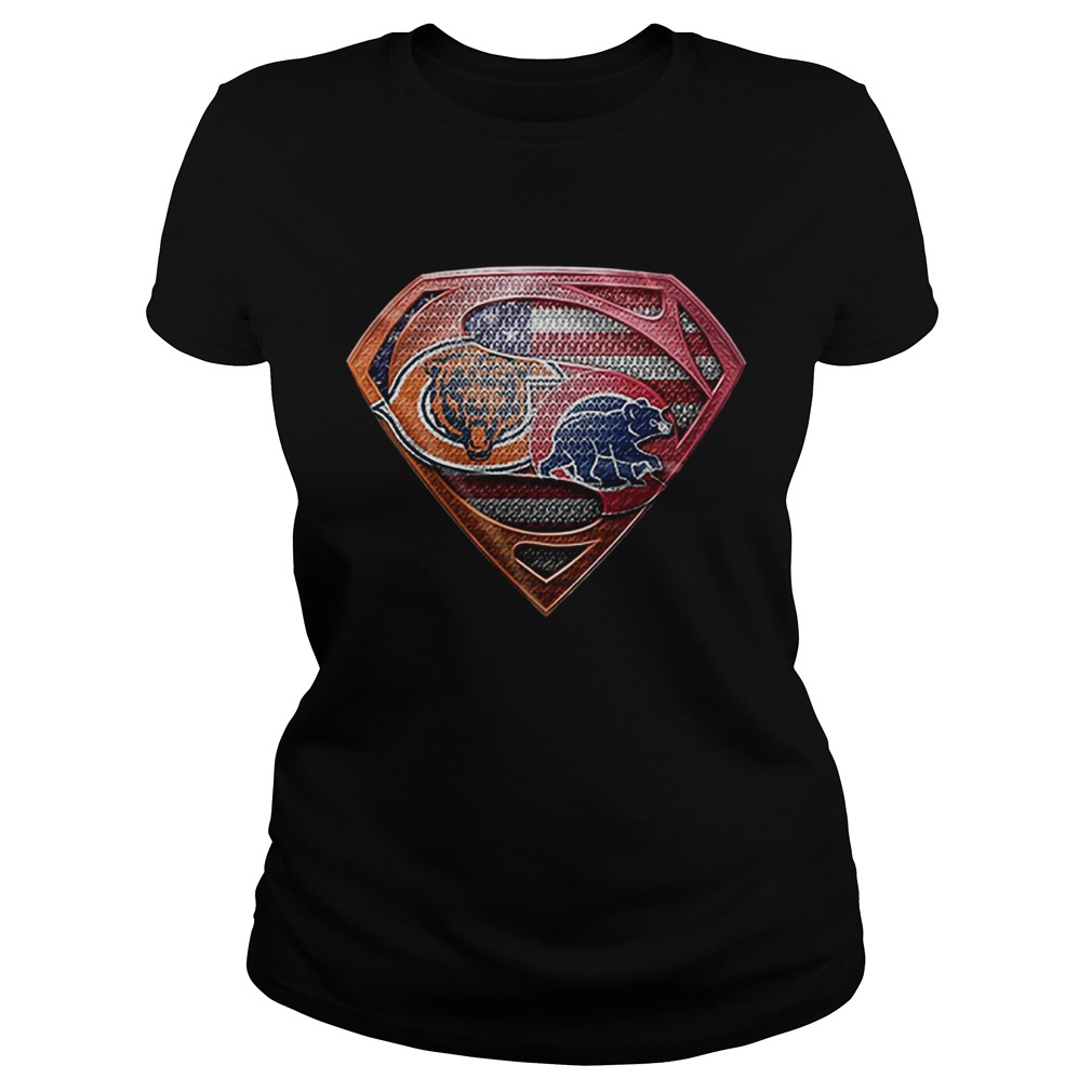 Chicago Bears Superman Logo Chicago Cubs Classic Ladies