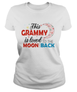 Christmas This Grammy Is Loved To The Moon And Back TShirt Classic Ladies