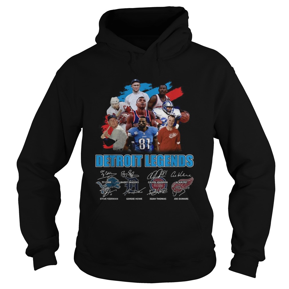 Detroit Legends team player signatures Hoodie