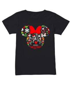 Disney Minnie mouse Merry Christmas  Classic Women's T-shirt