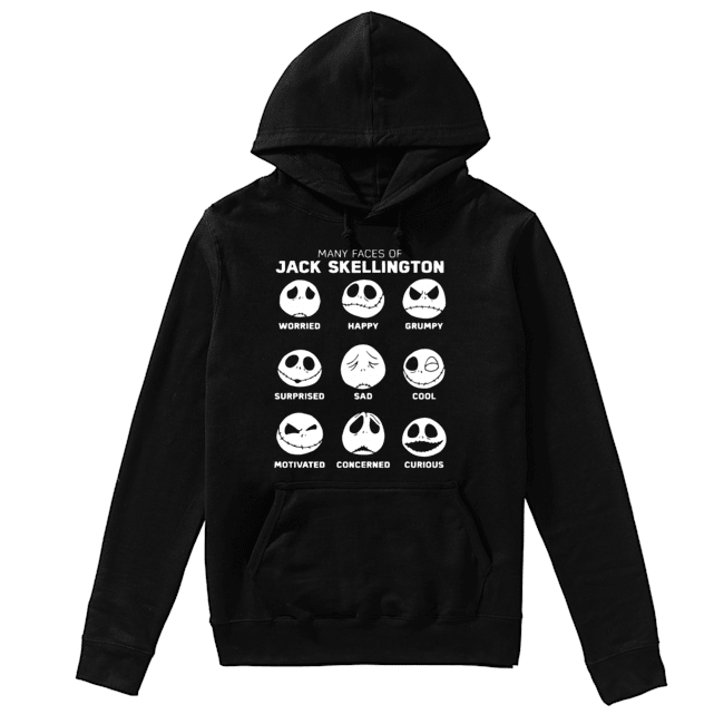 Disney The Nightmare Before Christmas Jack Pumpkin Faces Unisex Hoodie