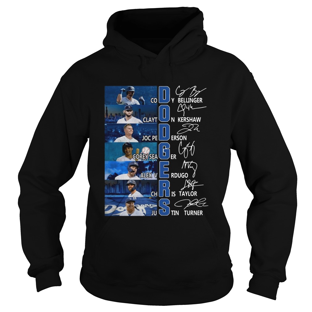 Dodgers Cody Bellinger Clayton Kershaw Joc Pederson signature Hoodie