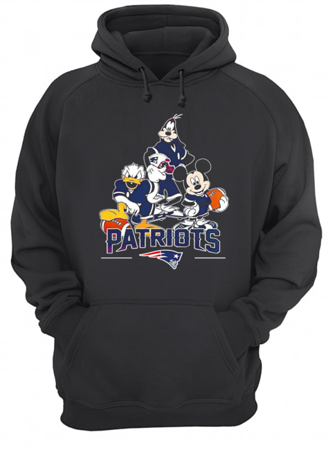 Donald Duck Goofy And Mickey Mouse New England Patriots Shirt Unisex Hoodie