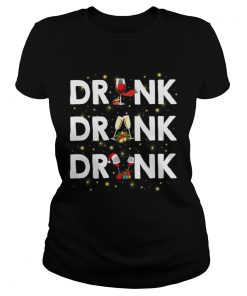 Drink drank drunk wine Christmas  Classic Ladies