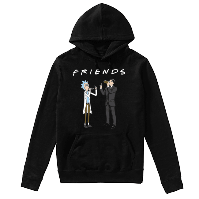 Friends Rick and Archer Drinking Unisex Hoodie