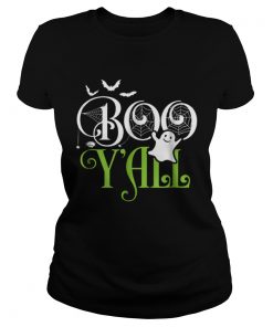 Funny Boo YallFunny Halloween Costume Scary Ghost Tee  Classic Ladies
