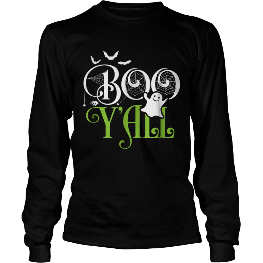 Funny Boo YallFunny Halloween Costume Scary Ghost Tee LongSleeve