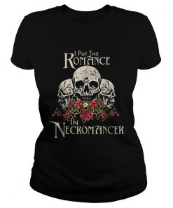 Funny Necromancer Halloween Undead Skulls And Roses  Classic Ladies
