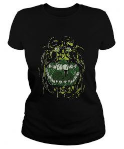 Ghostbusters Slimer Face Halloween Costume Graphic  Classic Ladies