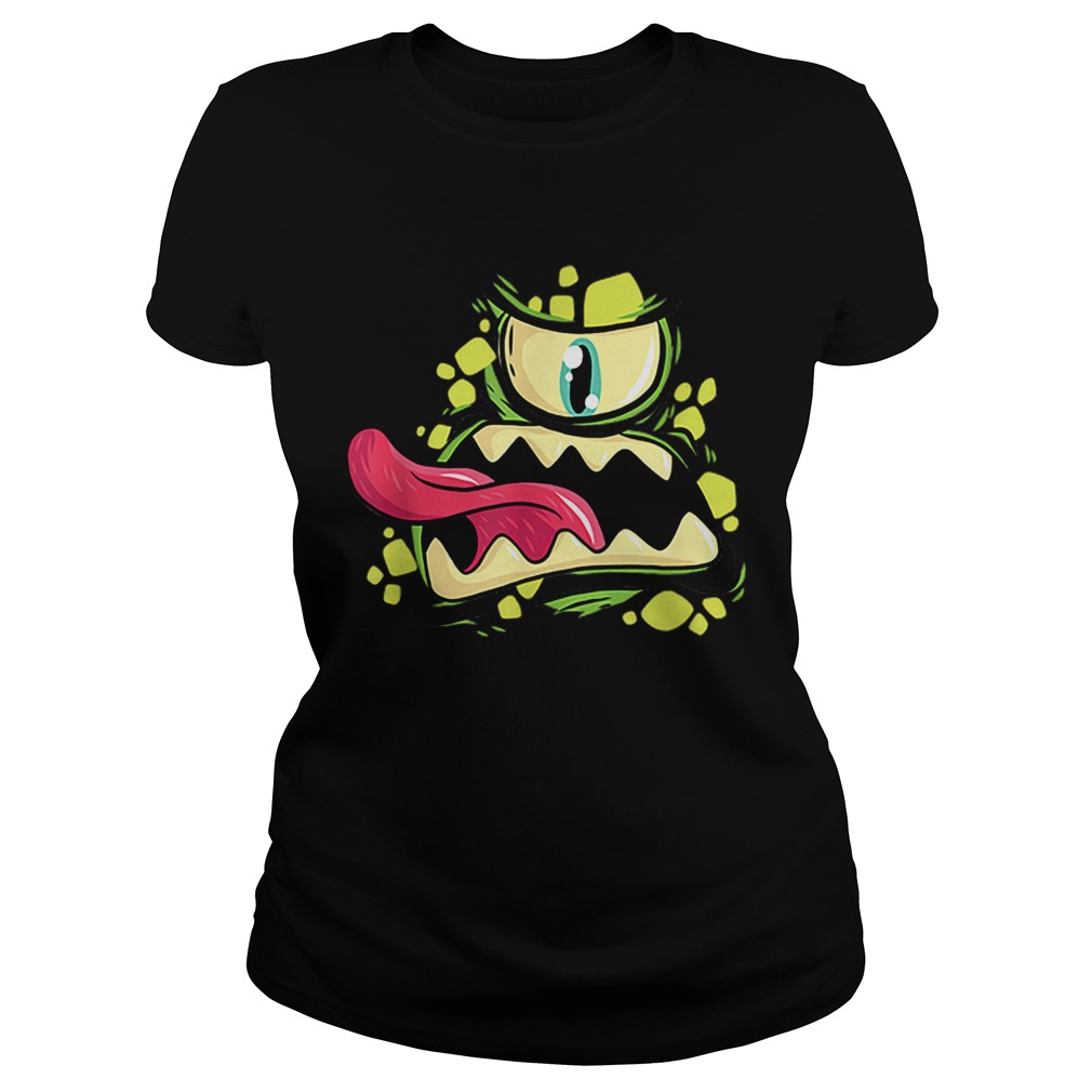 Green Monster Cyclops Gift For Halloween Party Classic Ladies