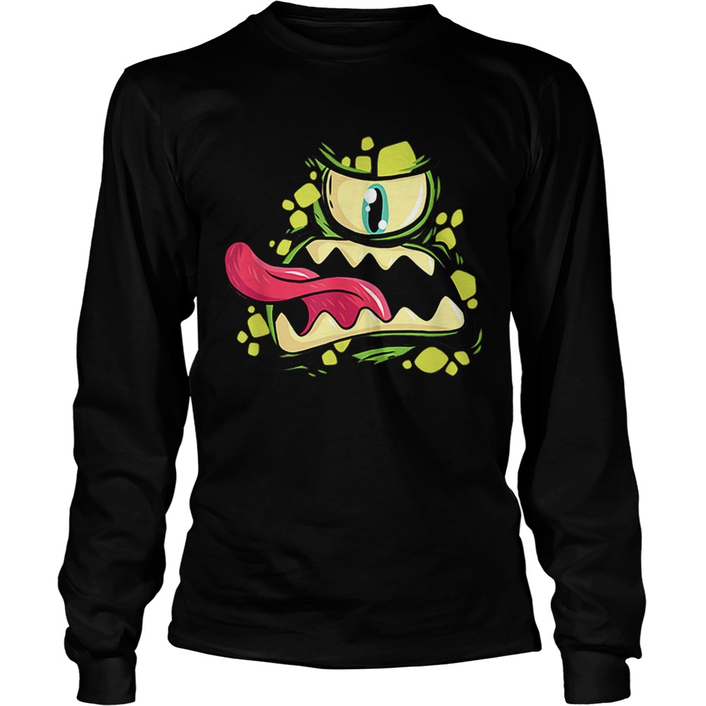 Green Monster Cyclops Gift For Halloween Party LongSleeve