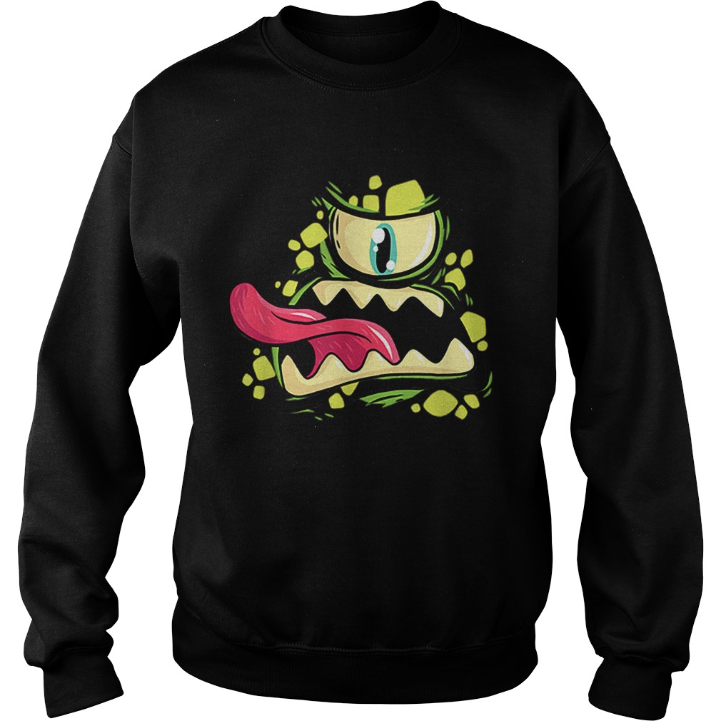 Green Monster Cyclops Gift For Halloween Party Sweatshirt