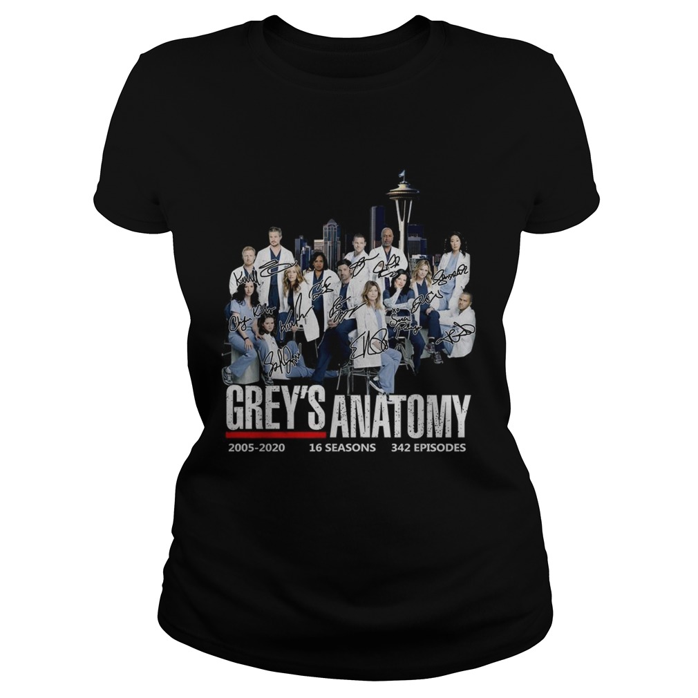 Greys anatomy 2005 2020 16 seasons 342 episodes signature Classic Ladies