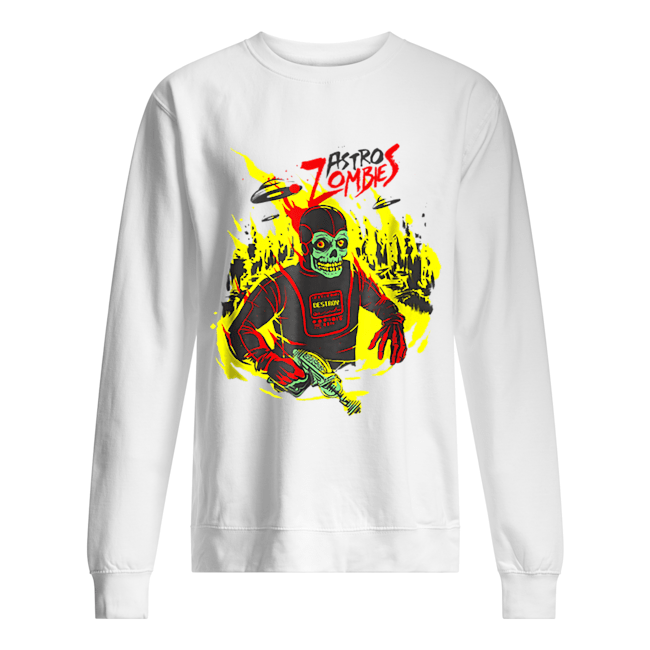 Halloween Astro Zombies Monster Sci-fi Gift Skate Unisex Sweatshirt