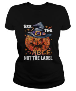 Halloween Autism awareness pumpkin See the able not the label  Classic Ladies