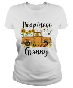 Halloween Car Pumpkin Happiness Is Being A Granny TShirt Classic Ladies