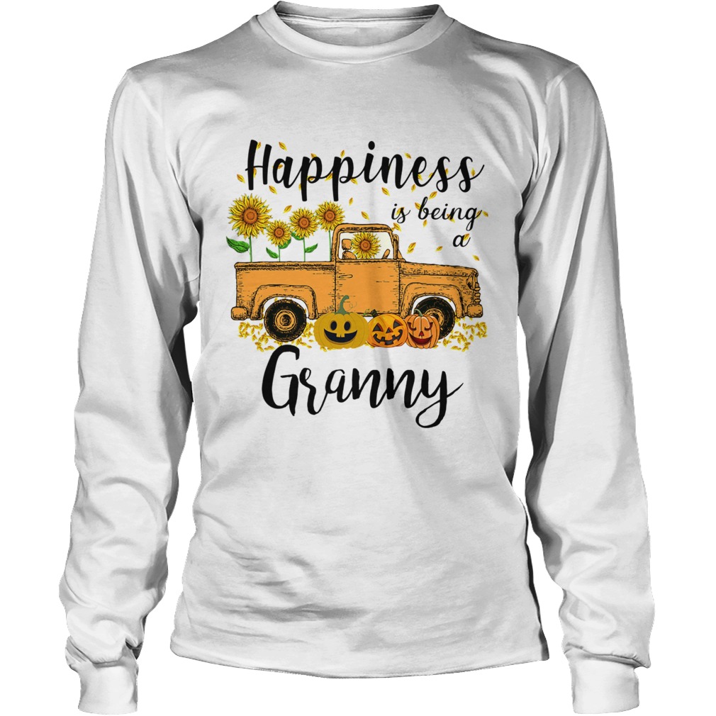 Halloween Car Pumpkin Happiness Is Being A Granny TShirt LongSleeve