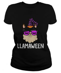 Halloween LLama Witch LLamaween Bat Glasses  Classic Ladies