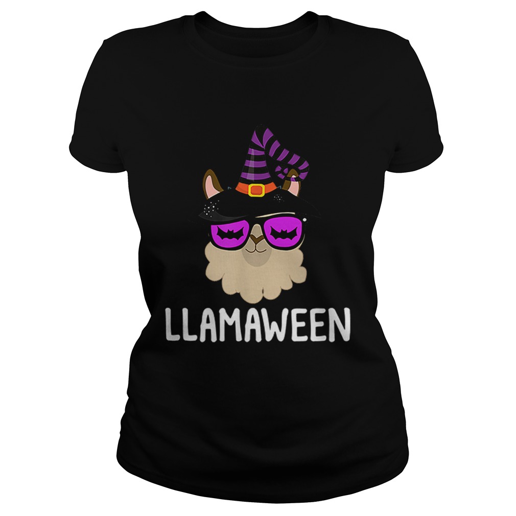 Halloween LLama Witch LLamaween Bat Glasses Classic Ladies