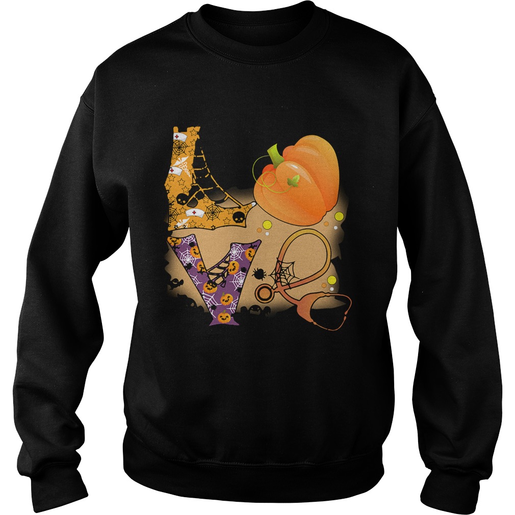 Halloween Love nurselife Nurse Life TShirt Sweatshirt