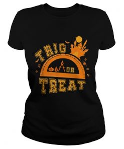 Halloween Math Teacher Trig Or Treat Student School TShirt Classic Ladies