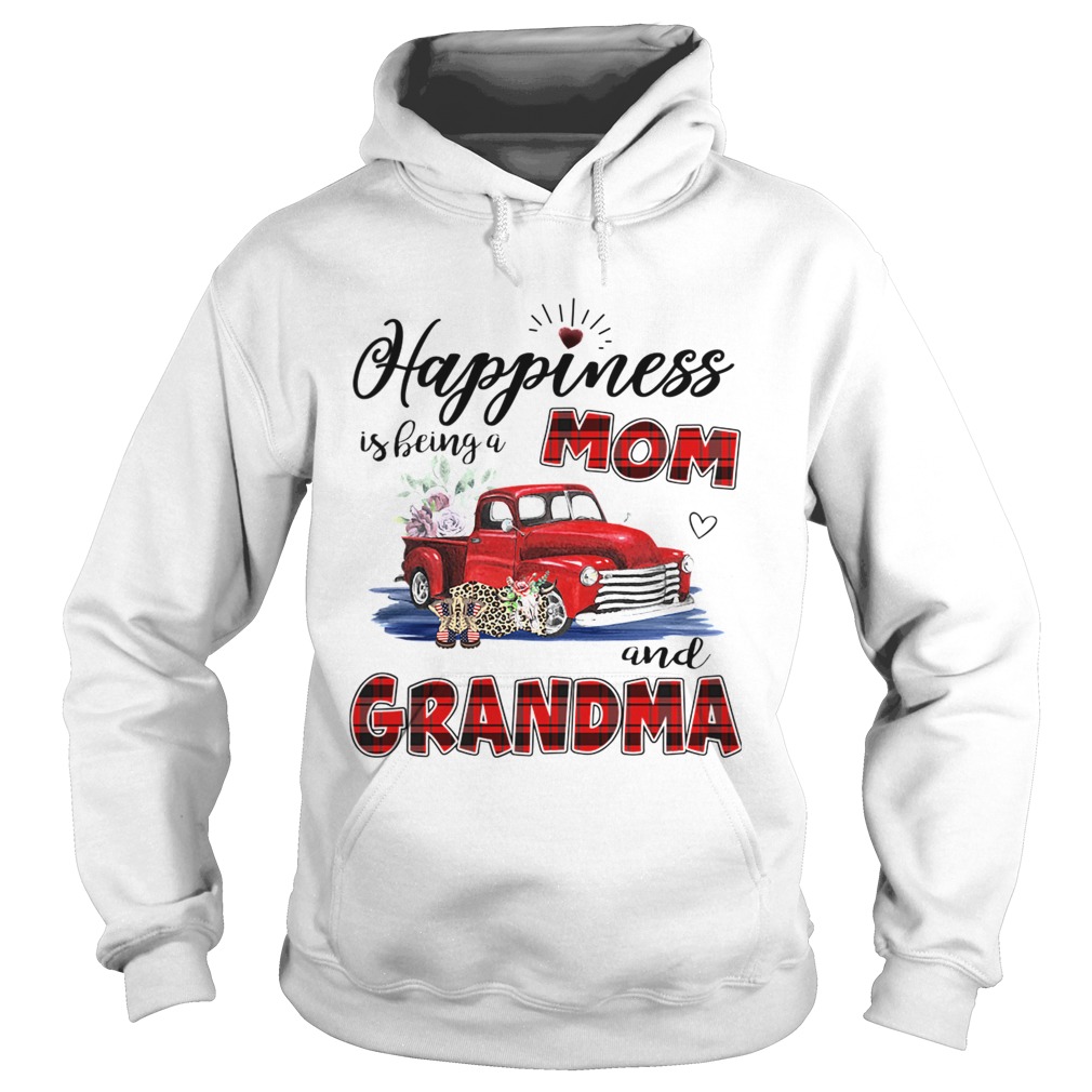 Happiness Is Being A Mom And Grandma Car Flower TShirt Hoodie