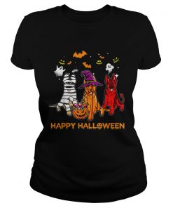 Happy Halloween German Shepherd Gift Pumpkin Mummy  Classic Ladies