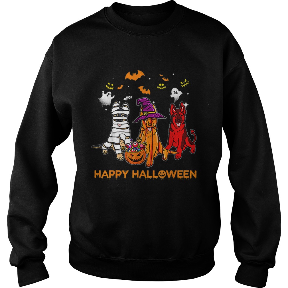 Happy Halloween German Shepherd Gift Pumpkin Mummy Sweatshirt