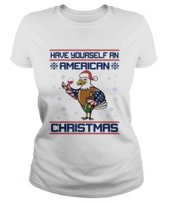 Have yourself an American Christmas White head eagle  Classic Ladies