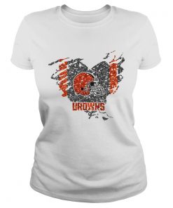 Heart Diamond Cleveland Browns  Classic Ladies