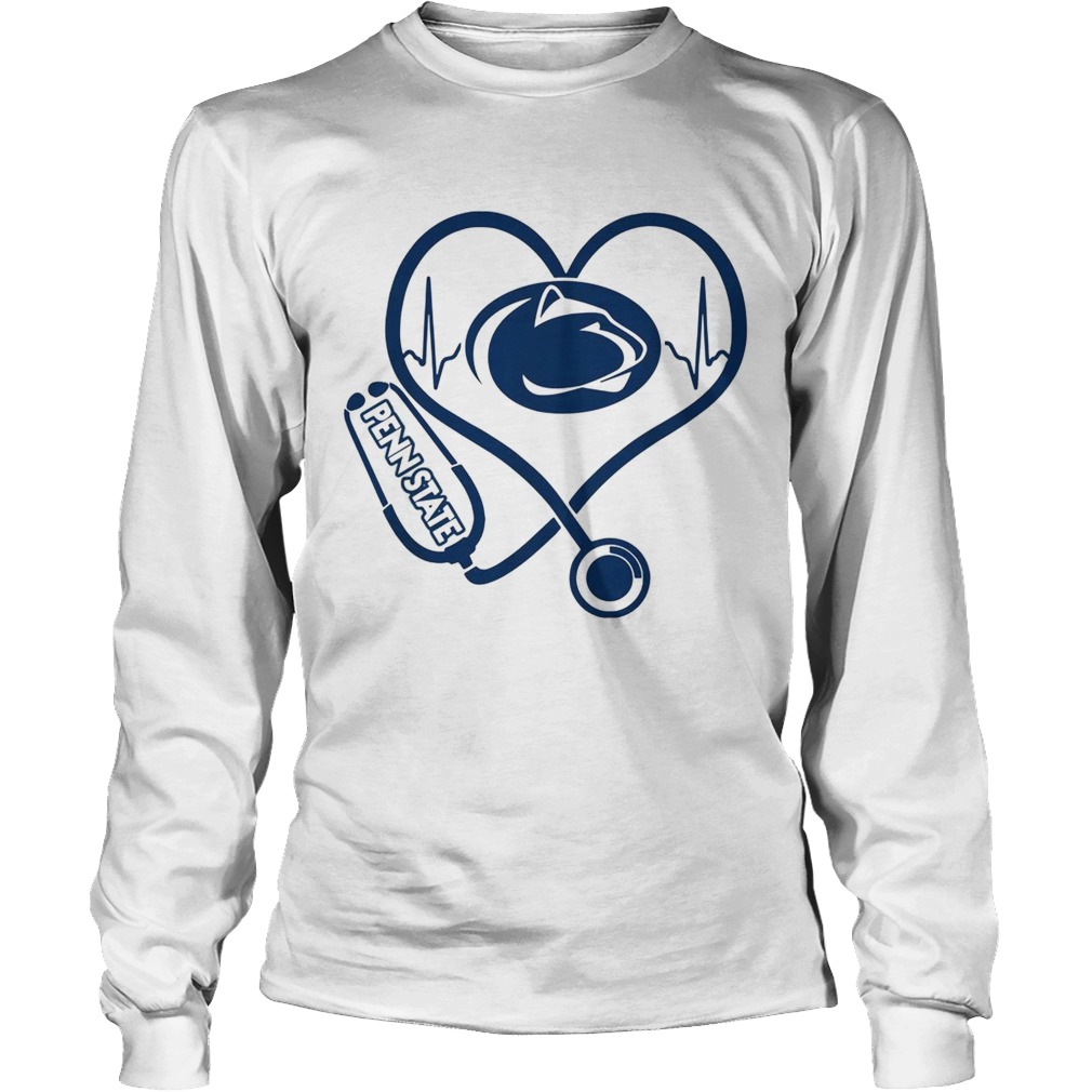 Heartbeat Nurse love Penn State LongSleeve