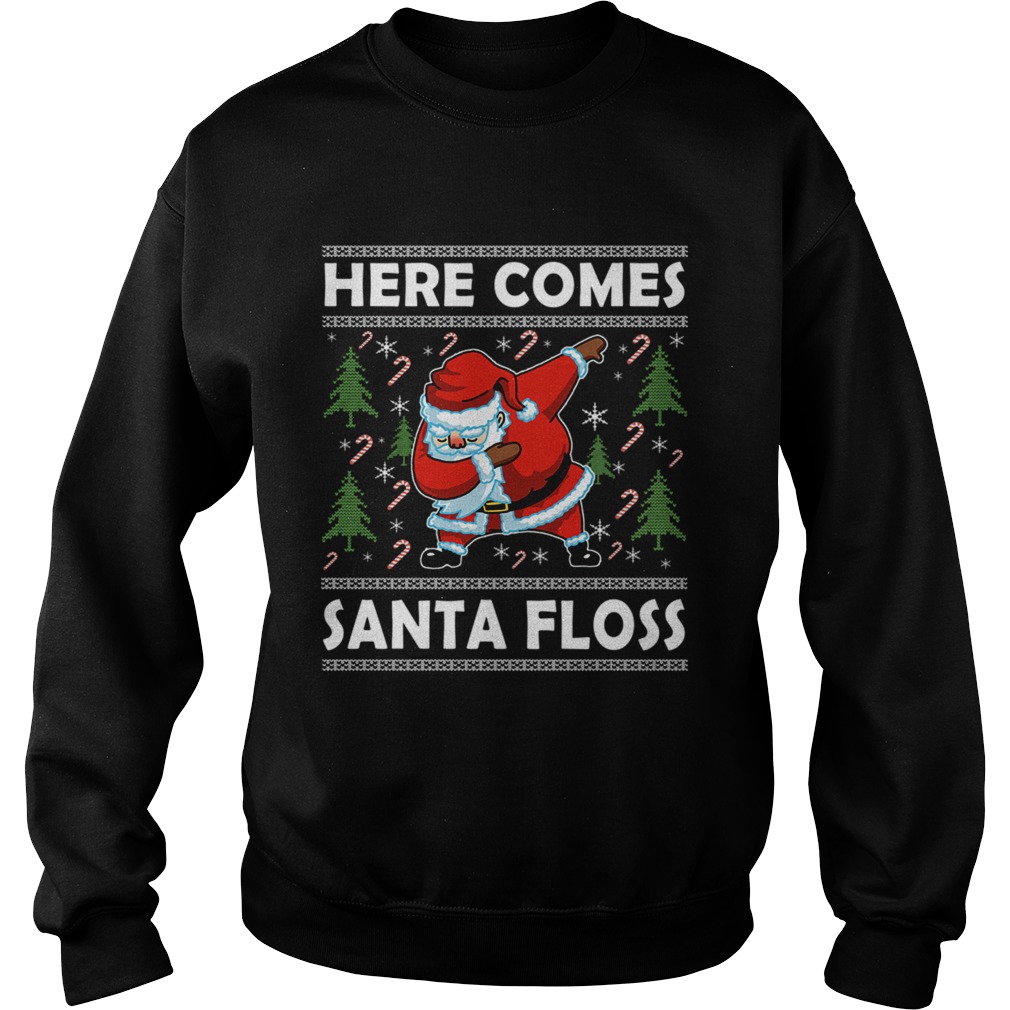 Here Comes Santa Floss Like a Boss Boys Kids Flossing TShirt Sweatshirt