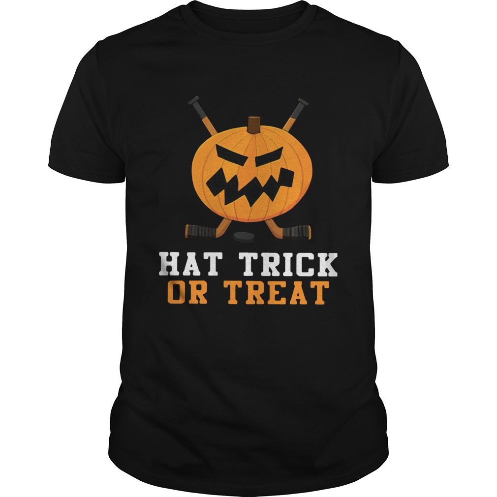 verdrietig esthetisch Hertog Hockey Pumpkin Hat Trick Or Treat Halloween Shirt - T Shirt Classic