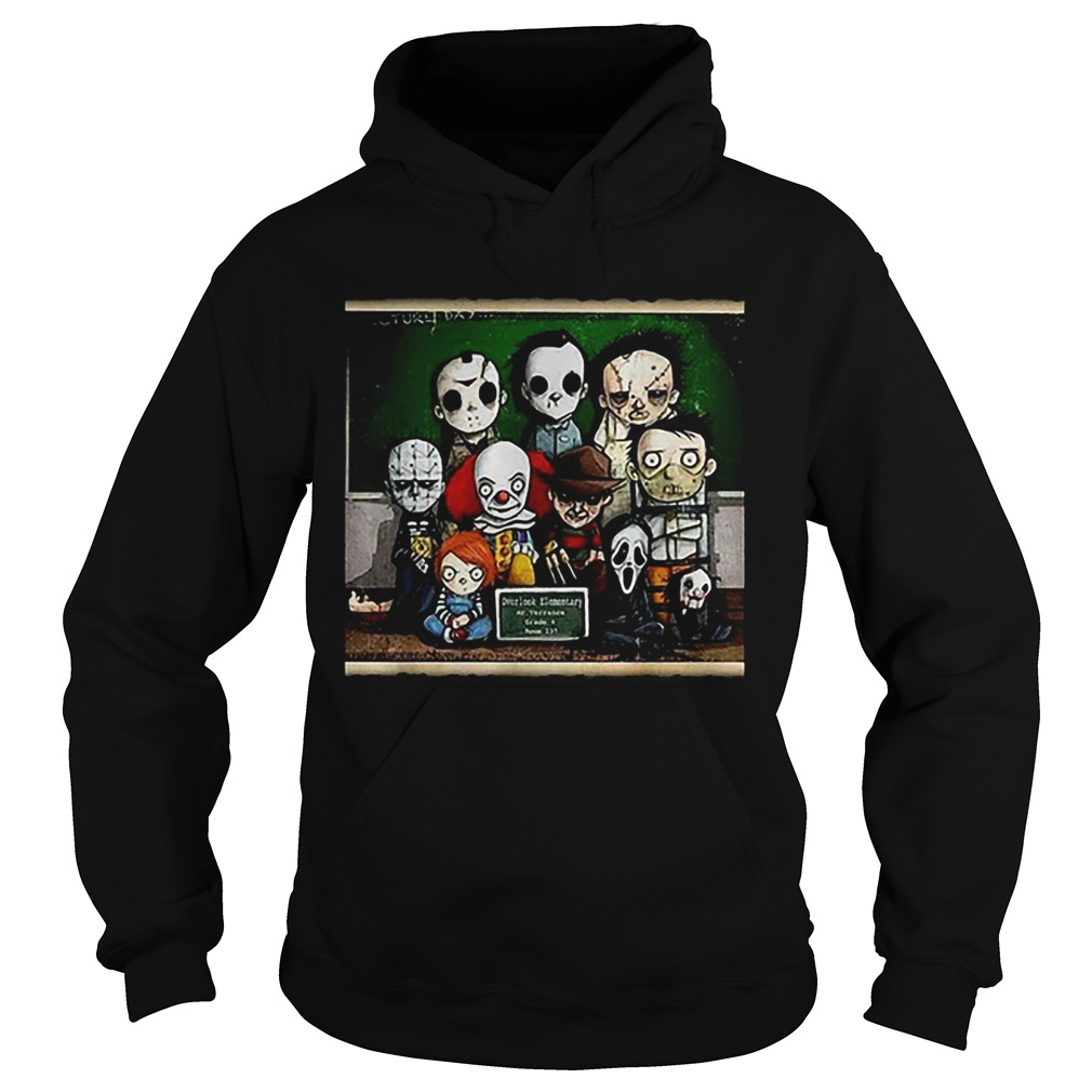 Horror Movie characters students in class Hoodie