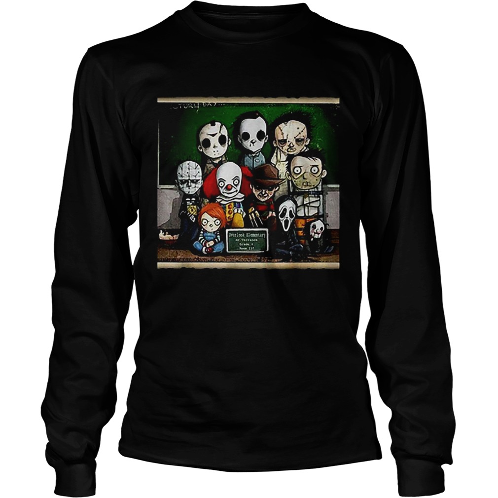 Horror Movie characters students in class LongSleeve