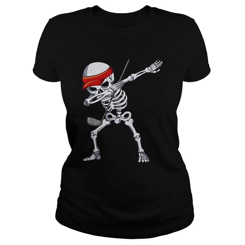 Hot Halloween Dabbing Skeleton Golfer Apparel Golf Player Dab Classic Ladies