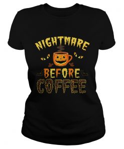 Hot Nightmare Before Coffee Women Funny Halloween  Classic Ladies