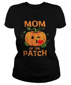 Hot Pumpkin Mom of the Patch Family Halloween Tee  Classic Ladies