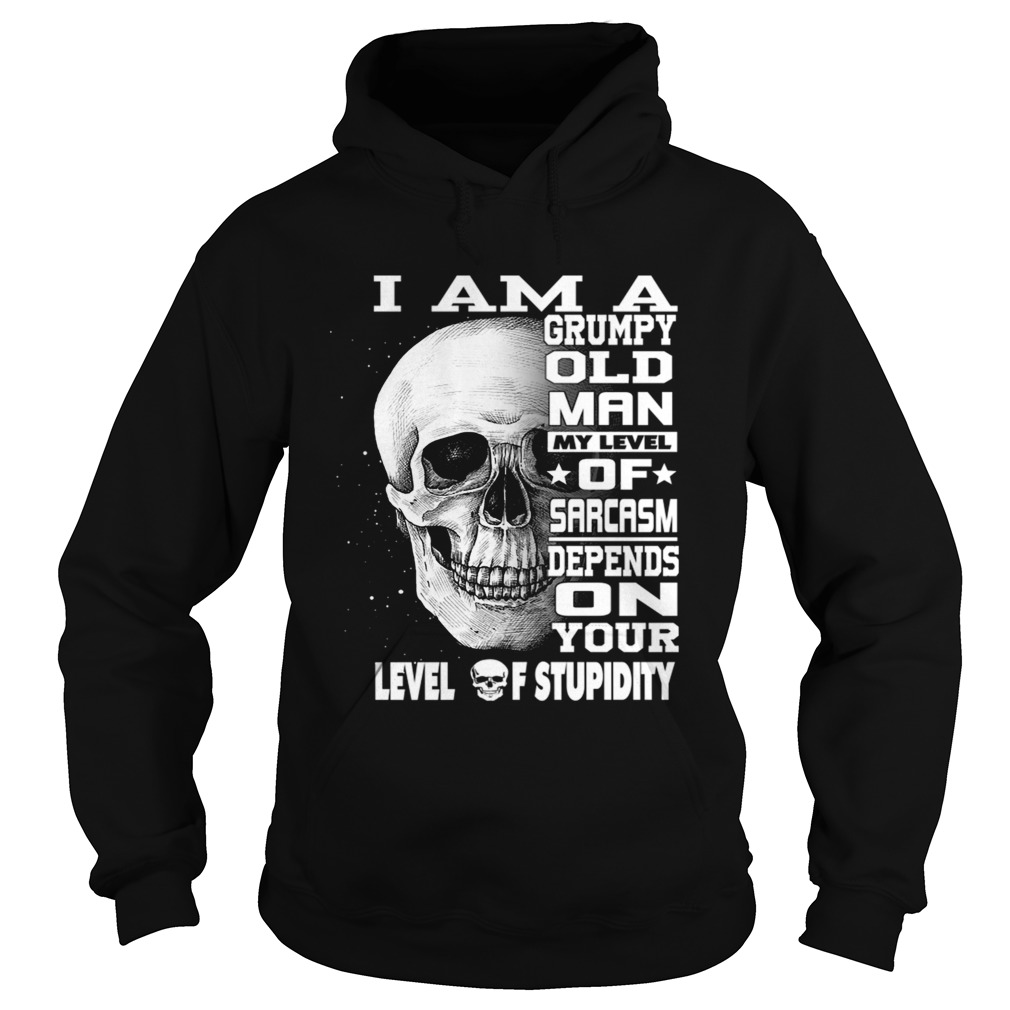I Am A Grumpy Old Man My Level Of Sarcasm Depends On Your Level TShirt Hoodie