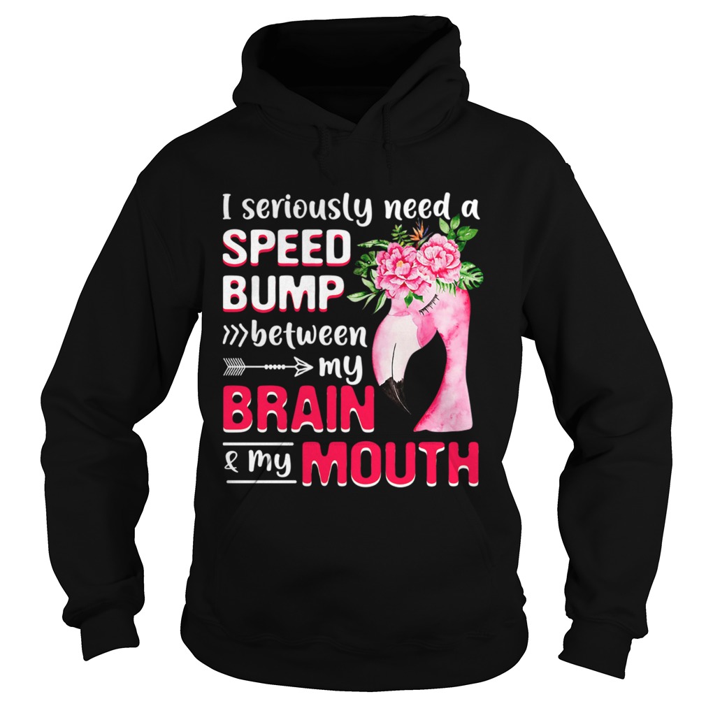 I Seriously Need A Speed Bump Between Brain And Mouth TShirt Hoodie