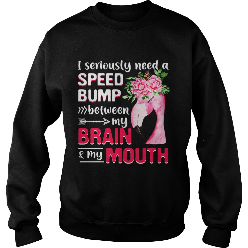 I Seriously Need A Speed Bump Between Brain And Mouth TShirt Sweatshirt
