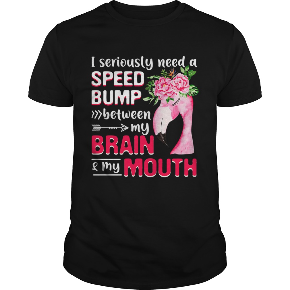 I Seriously Need A Speed Bump Between Brain And Mouth TShirt